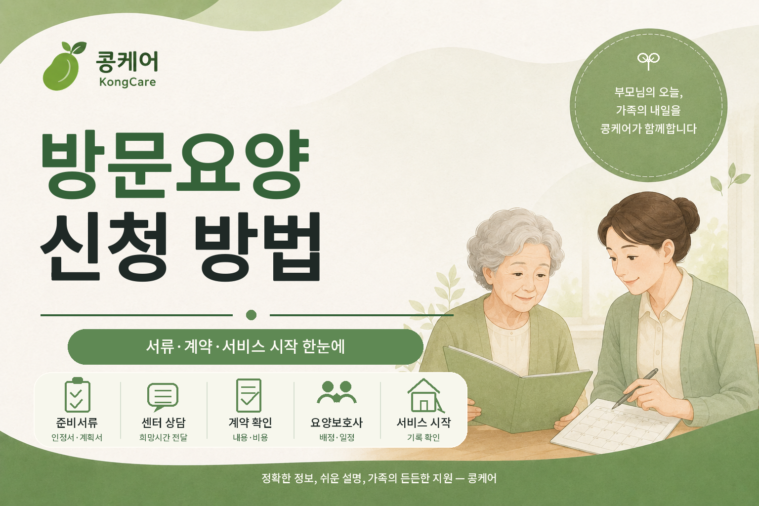 방문요양 신청 방법과 이용 절차 및 준비서류 안내