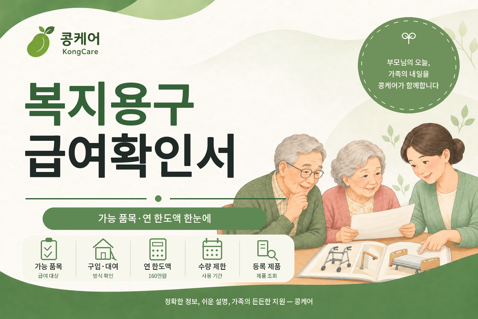 복지용구 급여확인서 가능 품목과 연 한도액 확인 방법