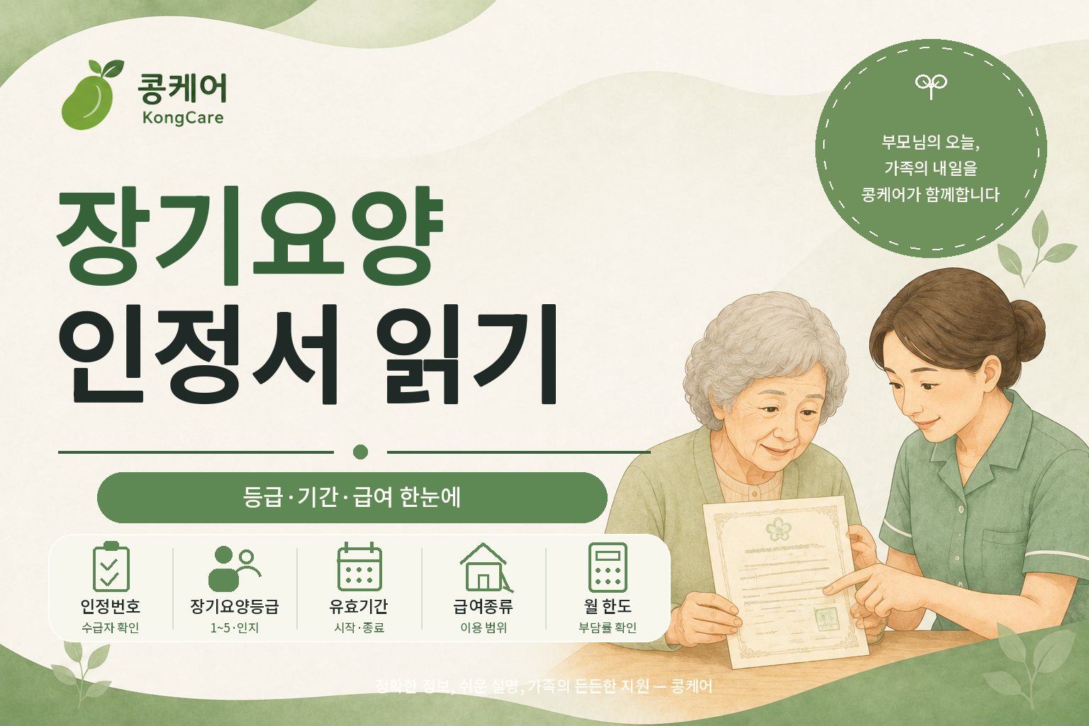 장기요양인정서 유효기간 급여종류와 월 한도 확인방법
